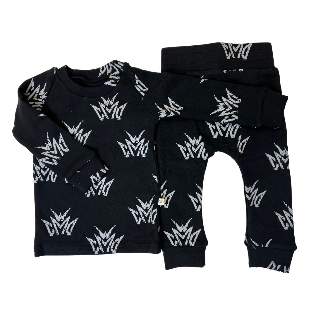 Crown Lounge Set- Black
